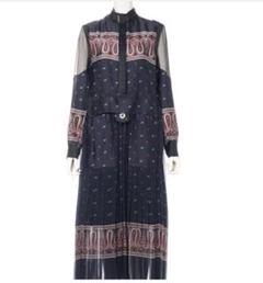 sacai 21-05441 ペイズリーロングワンピ新品未使用タグ付き