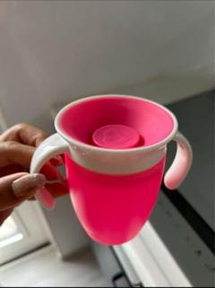 ベビーマグ　ベビーコップ　コップ練習　マンチキン ハンドル付き　ミラクルカップ
