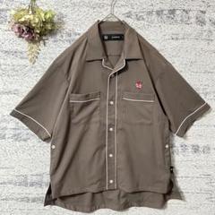 GU×アンダーカバーコラボ　オープンカラーシャツ　グレー　Sサイズ　メンズ　半袖