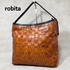 【廃盤】robita ロビタ ワンショルダー 編み込み レザー バッグ メンズ