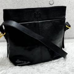 美品✨HIROFU ヒロフ　ロゴ型押し　ショルダーバッグ　斜めがけ　Hロゴ