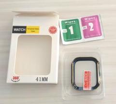 Apple Watch 41mm 保護フィルム ゴールド・ブラック