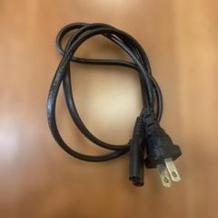 電源ケーブル 2ピンプラグ 約1メートル 黒