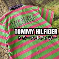 トミーヒルフィガーTOMMYHILFIGERバック刺繍ロゴ綿ポロシャツ
