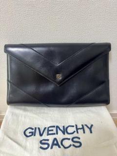 【極美品】ジバンシー GIVENCHY SACS　クラッチバッグ　セカンドバッグ ジバンシー クラッチバッグ セカンドバッグ オールレザー ロゴ