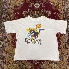 90s シングルステッチ スペイン 闘牛 アート アニマル Tシャツのサムネイル