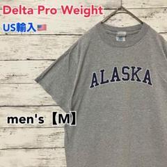 ●T388【US輸入】プリント Tシャツ グレー系 men's【M】