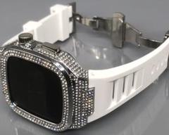 2csh★アップルウォッチ ラバーベルト ケース　Apple Watchバンド