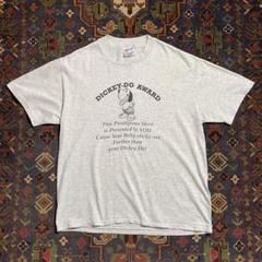 90s Tシャツ DICKEY-DO AWARD プリント アニマル 白Tシャツ