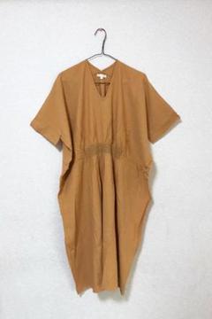★新品★Mサイズ★スタジオクリップ★リネン★マスタードワンピース