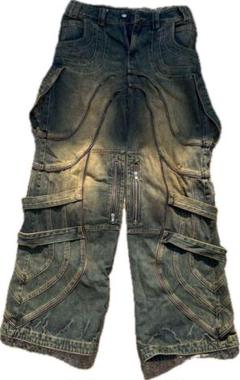 personsoul似 デニム Y2K Destroyed Dirty Jeans2 PERSONSOUL似 - メルカリ