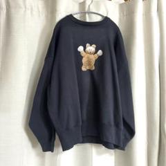 空想アパートメント　カネヒラ　信楽焼のたぬきです　ビックシルウェットスウェット