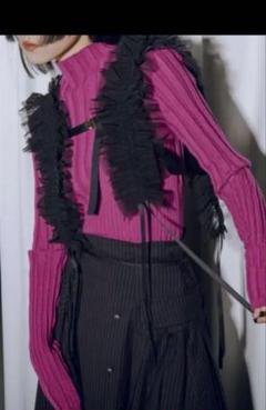 Ezick リボンハーネス　シルバー　完売品 Ezick（エジック）の「Multi-layered リボンハーネス