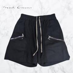 Rick Owens モード ハーフパンツ 黒 ウエスト紐 大きめ サルエル風 bix5ot4zfotm1j6.jpg