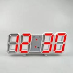 LEDデジタル時計　3D表示　（赤）