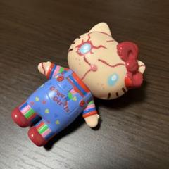 【新品・未開封】USJ限定⭐︎ハローキティ×チャッキー　ソフビ フィギュア 新品・未開封】USJ限定⭐︎ハローキティ×チャッキー ソフビ