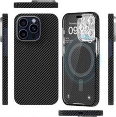 iPhone15 Pro Max スマホケース 携帯カバー カーボンファイバー