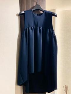 ヨーコチャン　YOKOCHAN ノースリーブ ヘムフレアブラウス