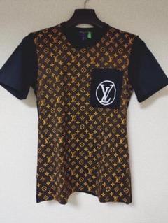 本物保証☆LOUIS VUITTON☆完全新品タグ付き！ ロゴレザーパッチT☆M