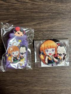 ペルソナ５ きゃらとりあ　クリップ　缶バッジ 佐倉 双葉　佐倉 惣治郎