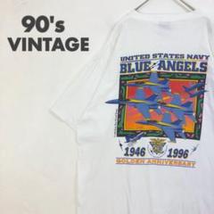 2726 90s　ブルーエンジェルス　NAVY 50th ロゴ　Tシャツ　白