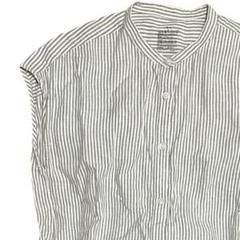 MUJI 無印良品 リネン 麻 100% 洗いざらし ロングシャツワンピース