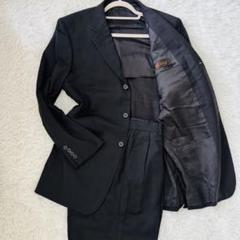 S78美品 ポールスミスブラック 3Bセットアップスーツ ネイビー 38 花柄 Paul Smith ネイビー 裏地花柄(桜柄)（ポールスミス ブラック