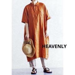 美品 heavenly リネン 半袖 ワンピース ヘブンリーのサムネイル