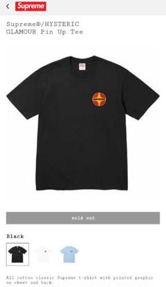 Supreme®/HYSTERIC GLAMOUR Pin Up Tee 黒 27218480_57050724_322.jpg