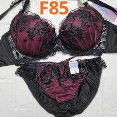 【新品未使用】格安！ブラショーツセット F85 944101 黒×ワインレッド