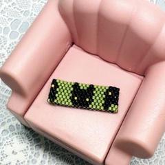 黒猫 猫 指輪 リング RING ビーズ アクセサリー ハンドメイド