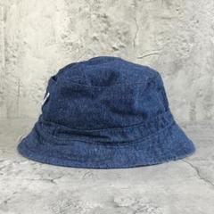cy219帽子　バケットハット　ハット　紺　花柄　リバーシブル　90s Y2K