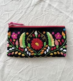 メキシカン刺繍ポーチ④