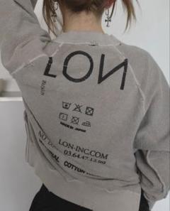 LON TWO SIDE SWEATSHIRT #03 梨花 TWO SIDE SWEATSHIRT #03 – LON