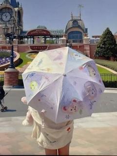 ディズニーキャラクター自動開閉折り畳み傘　UVカット傘　新品未使用