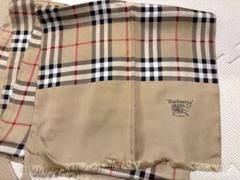BURBERRY✨️ホワイト テキストプリント ストール