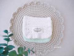 ハンドメイド　かぎ編み　ポーチ　小物入れ
