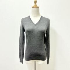 UNIQLO ユニクロ✨Ｖネックセーター【Ｍ】薄手セーター　ベーシック　グレー
