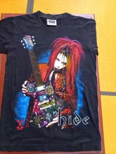 80年代 X hide ヒデ ギターリスト フォトT プリント レア Tシャツ 80年代 X hide ヒデ ギターリスト フォトT プリント レア T