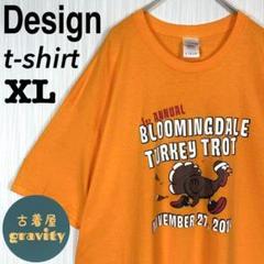 【人気アイテム】ギルダン☆tシャツ 七面鳥　グッドプリント　デカロゴ