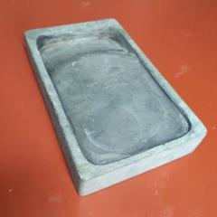 緑石 実用硯 松花江緑石 御製詩石匣硯 5インチ - 書道用具専門店 西本皆文堂