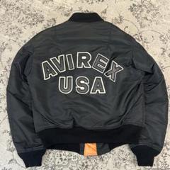 【数量限定】旧モデル在庫処分セールを開催します！ 90s' メルカリ - M程度 ロゴ レザーコマーシャル MA-1 AVIREX USA製 ジャケット・アウター