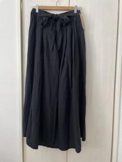 ⭐︎新品⭐︎BEARDSLEY ビアズリー リネンフレア　ロングスカート ブラック BEARDSLEY（ビアズリー）の「《ビアズリー》リネンフレアー