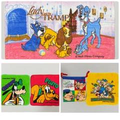 ディズニー タオル他セット売り わんわん物語*三匹のこぶた*グーフィー&プルート