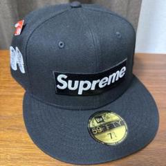 Supreme ニューエラ ベースボールキャップ 7 3/4 黒 - メルカリ