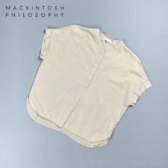 美品 マッキントッシュ ハーフボタンシャツ ベージュ サイズ38*CD451 美品 マッキントッシュ ハーフボタンシャツ ベージュ サイズ38