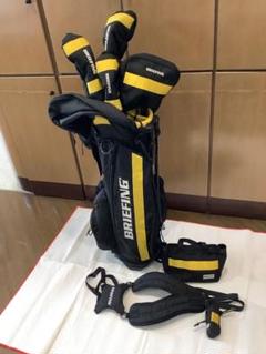 BRIEFING ゴルフバッグ ブラック/イエロー　ビームスとの限定品9点セット BRIEFING ゴルフバッグ ブラック/イエロー ビームスとの限定品9