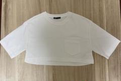 ZARA ザラ ホワイト クロップドTシャツ Mサイズのサムネイル