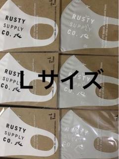 RUSTY ラスティ マスク Ｌサイズ 6枚 UVカット 男女兼用