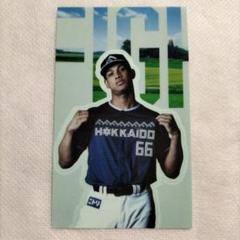WE LOVE HOKKAIDO&FIGHTERS 万波中正ステッカー